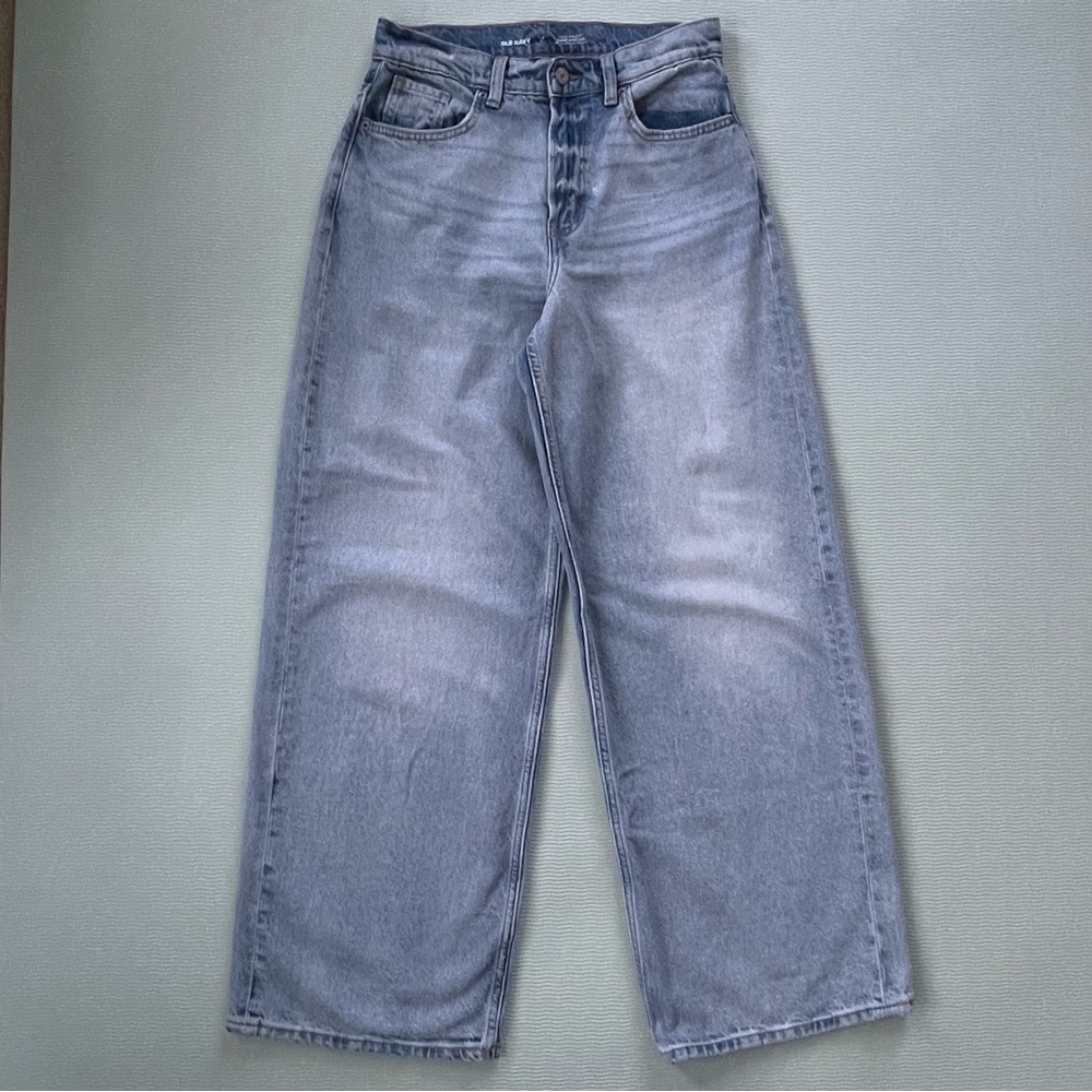 Extra High-Rise Baggy Wide Leg Jeans Sz 4 Tall